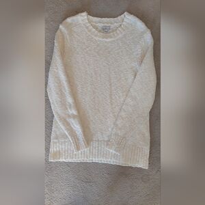 White Crew-neck Sweater